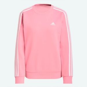 $55 adidas Womens Essentials 3-Stripe Crewneck Sweatshirt